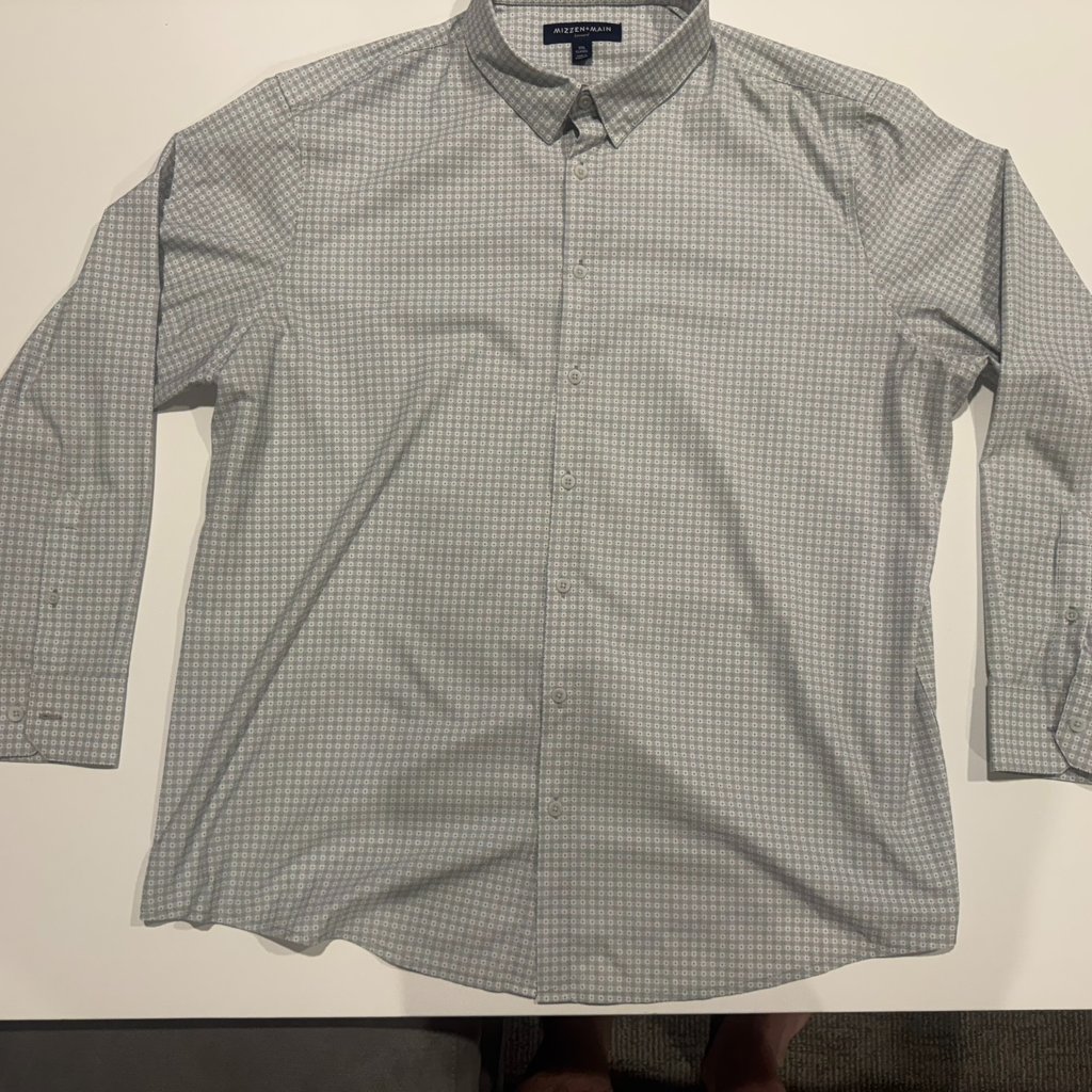 Mizzen+Main Men’s Leeward Performance Dress Shirt - Size Xxl